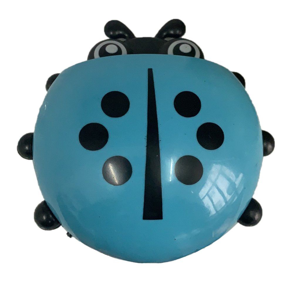 Fashion Cup Bathroom Toothbrush Stuff Ladybug Wall Suction Holder Organizer