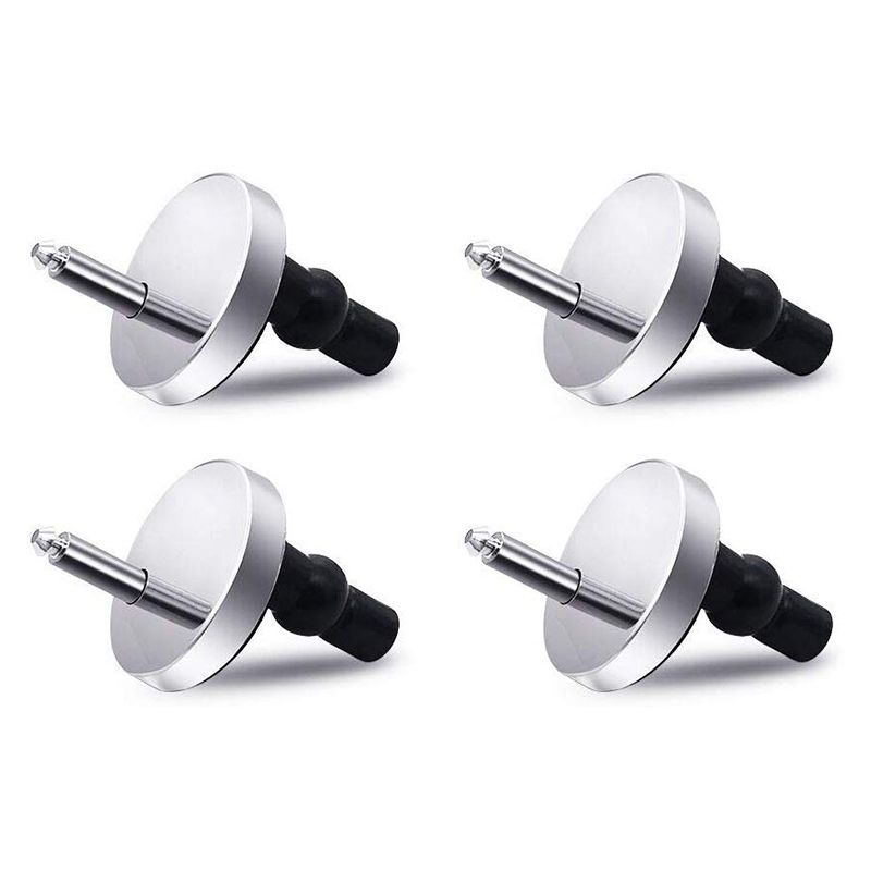 4 Piece Toilet Seat Hinge Fixing Device Quick Release Top Fixing Blind Hole Fittings Expansion Screw 50mm Base