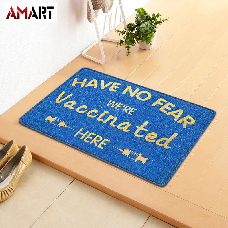 Creative Letter Printed Doormat Home Front Door Carpet Absorbent Non-Slip Blanket for Kitchen Bedroom Bathroom