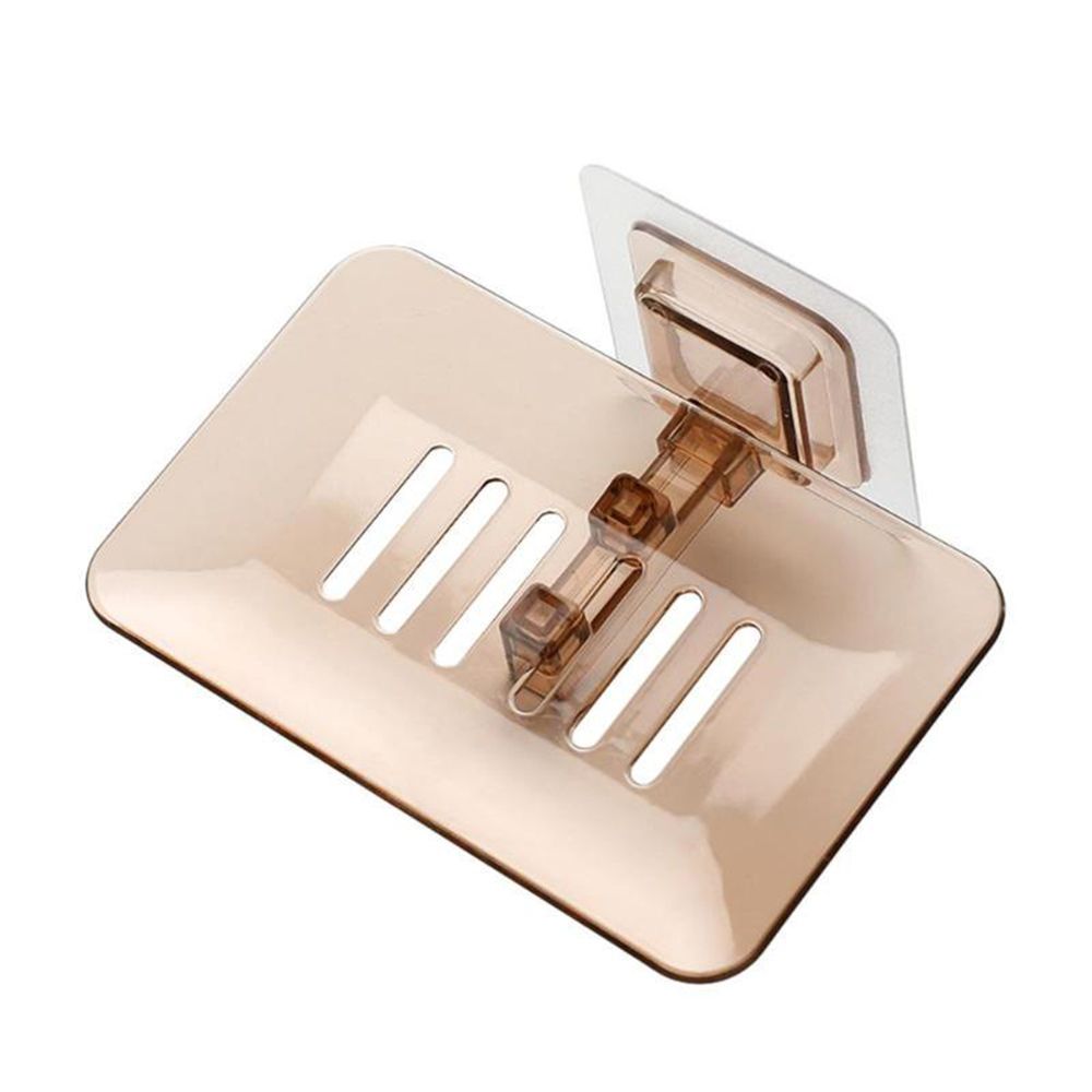 Creative Free Punch Paste Crystal Soap Box Bathroom Suction Wall Soap Rack Drain Soap Box Bathroom Soap Box