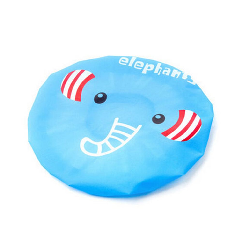 Kid Cartoon Cute Animal Print Shower Cap Bathing Salon Waterproof Hair Hat