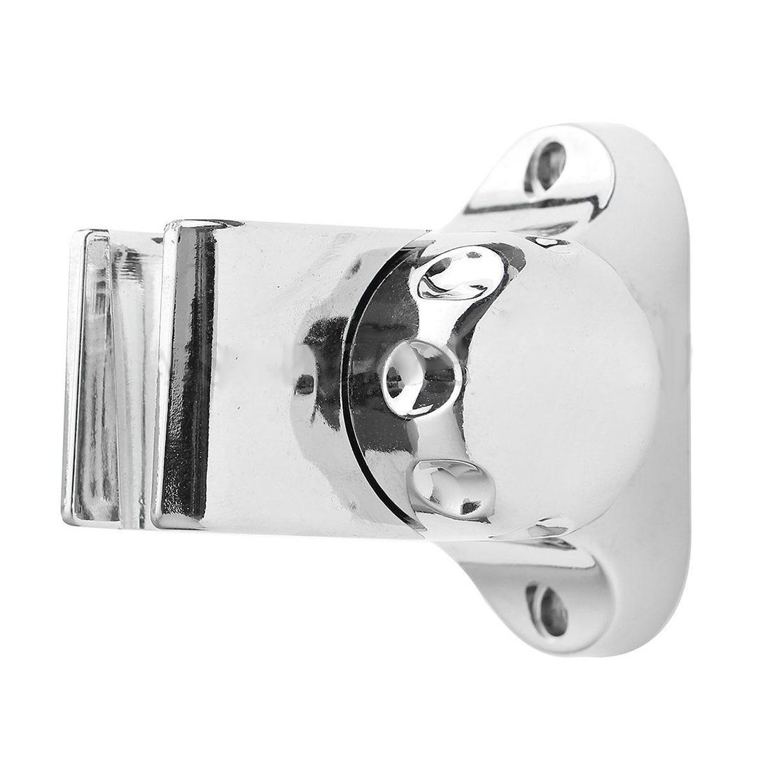 Solid Adjustable Rotating Bathroom Shower Head Hand Holder Wall Mounted Bracket Silver