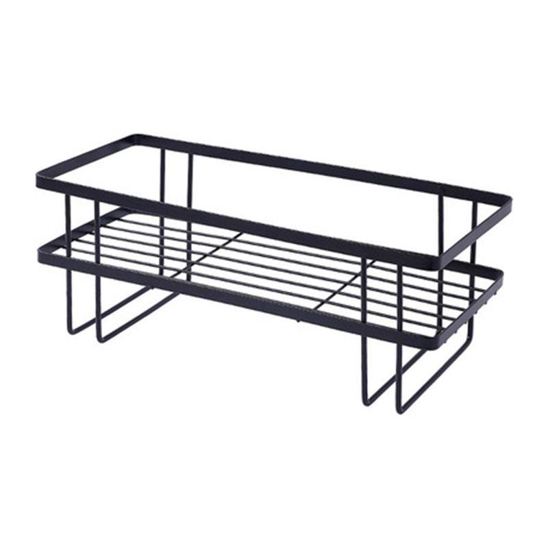 Bathroom Organizer over the Toilet Storage Shelf, Iron Restroom Organizers No Drilling with Wall Mounting Design