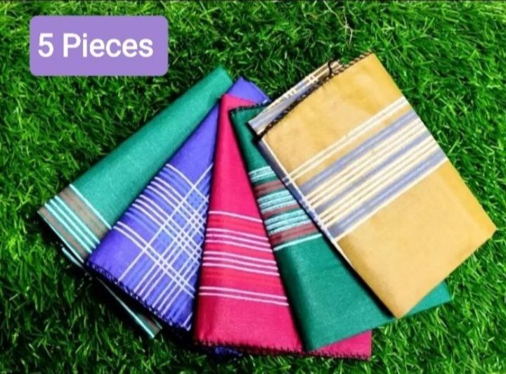 Soft Cotton Rumal or mini Pocket Handkerchief (5 pieces)