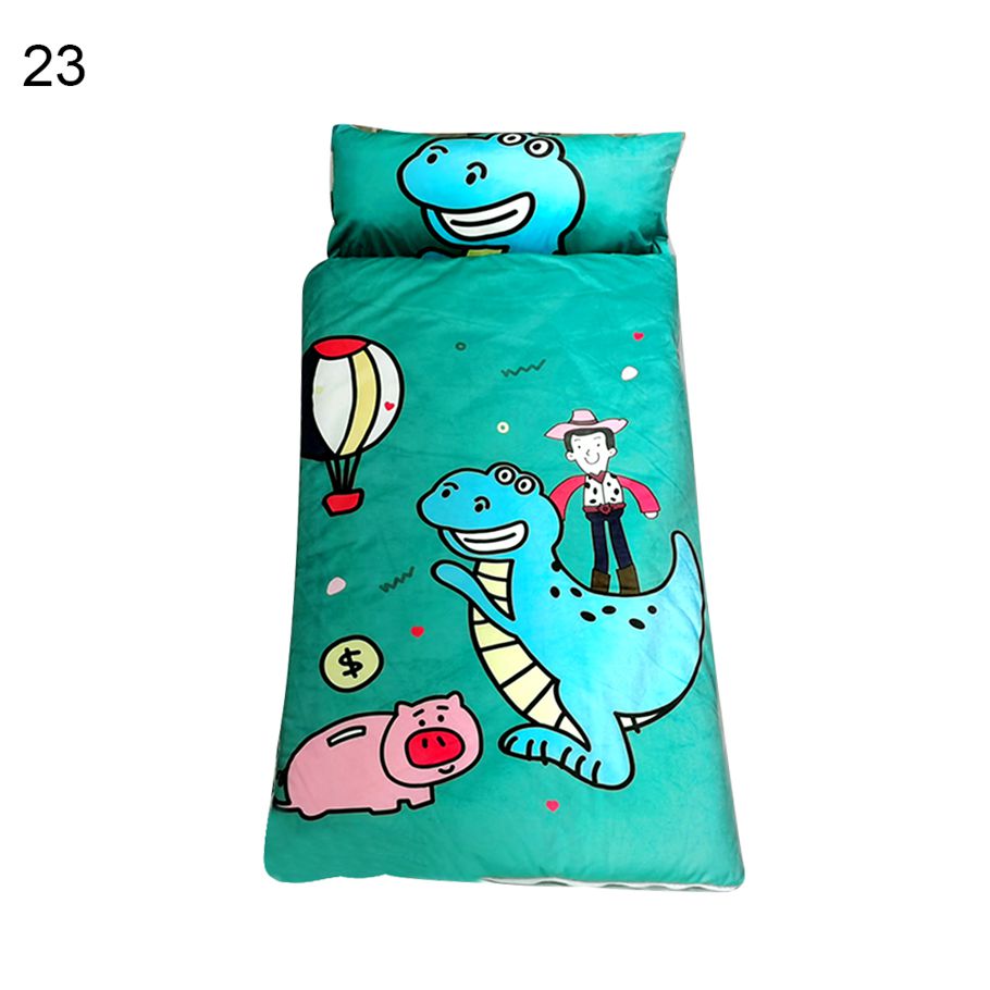 Cartoon Print Toddler Baby Anti Kick Long Thick Cotton Warm Sleeping Bag Cushion