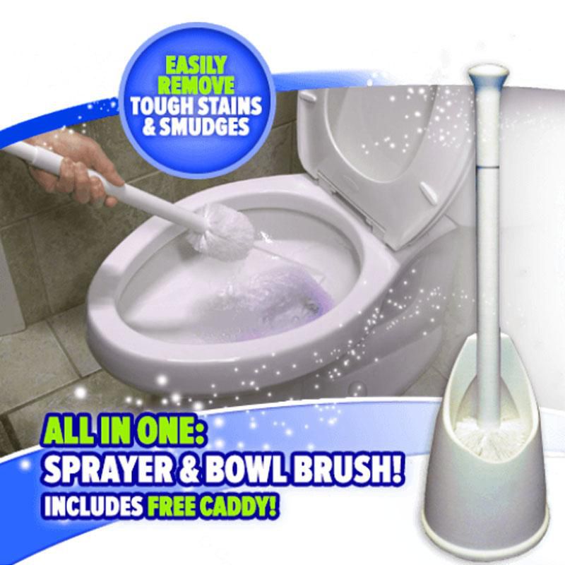 New Collections· Water Spray Bowl Cleaner Bathroom Cleaning Toilet Sprayer Brush Home Hotel