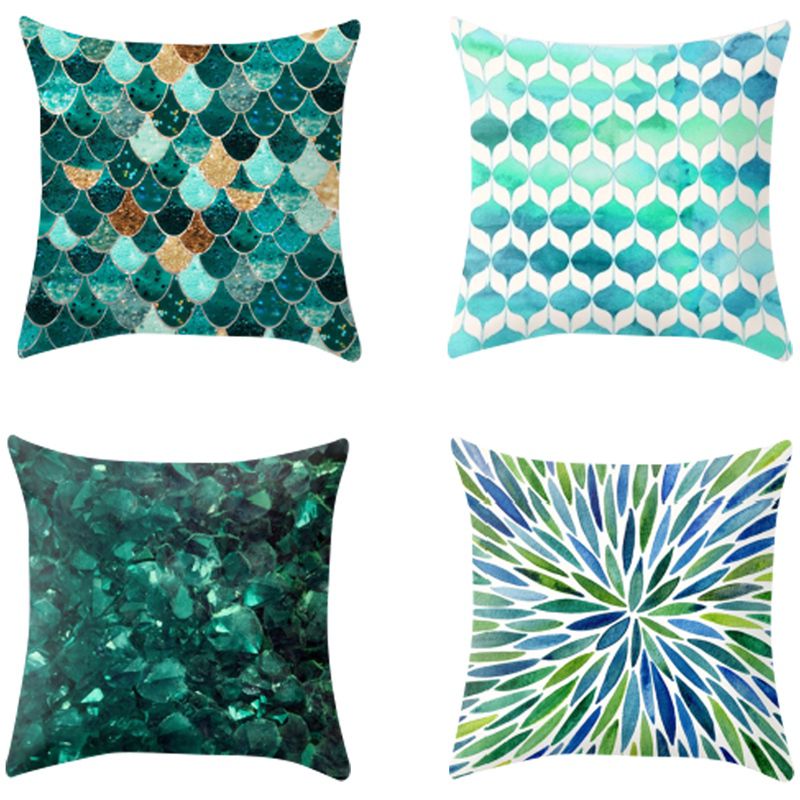 45X45CM Geometric Pillow Case Cushion Cover Home Decorative Throw Pillows Cover for Living Room Sofa Car