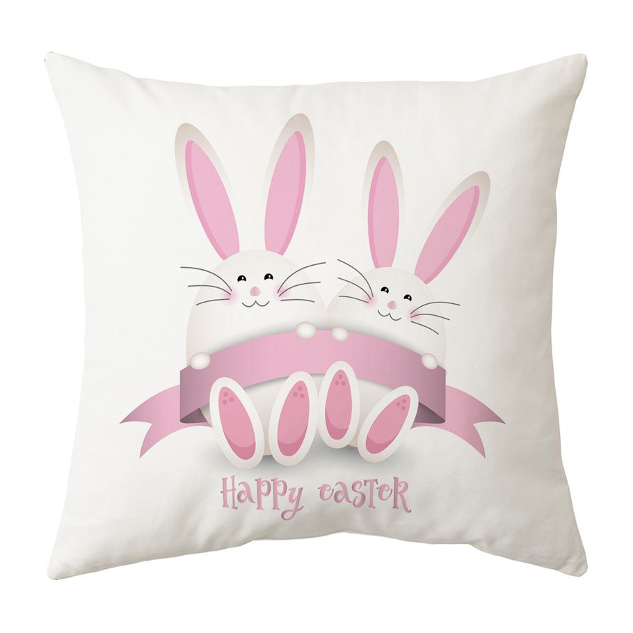 Pillow Cover Soft Cute Smooth Closure Easter Home Decoration Supplies for Sofa Couch