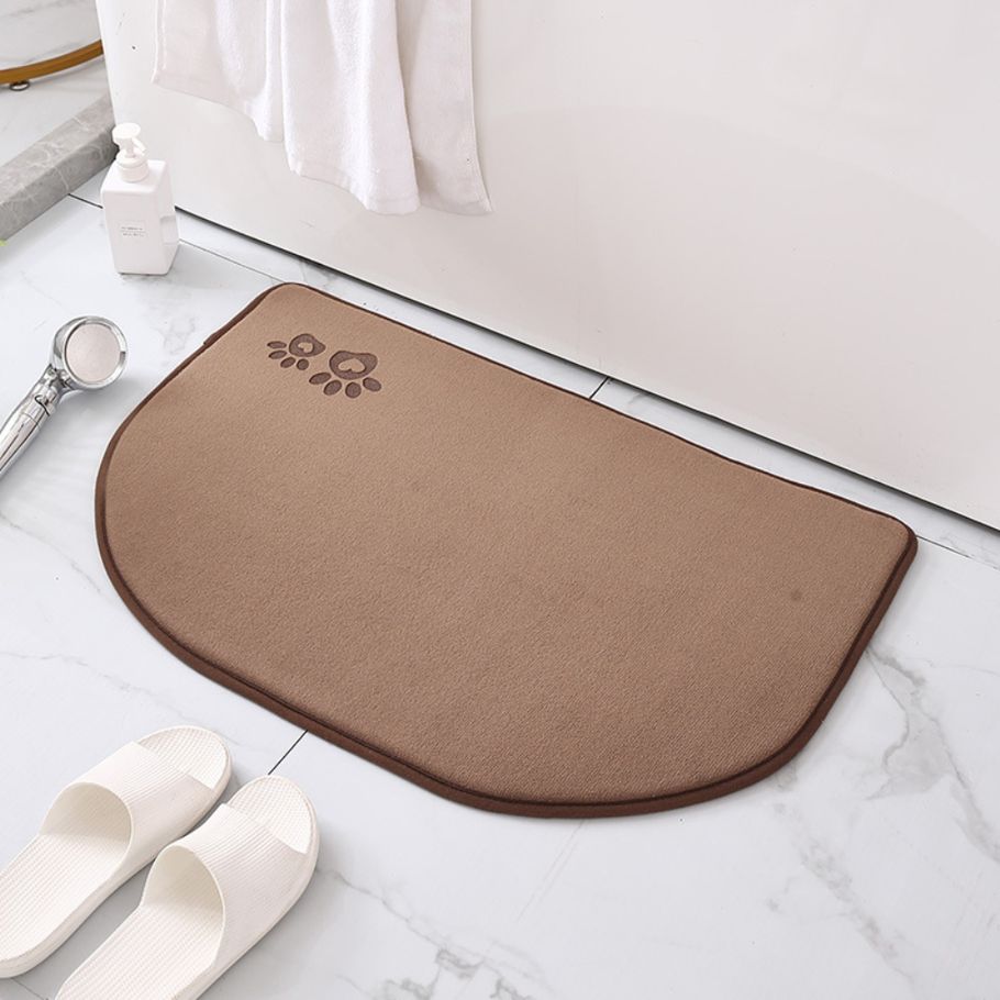 Bathroom mat household coral velvet carpet absorbent non-slip memory foam absorbent toilet floor can be washed