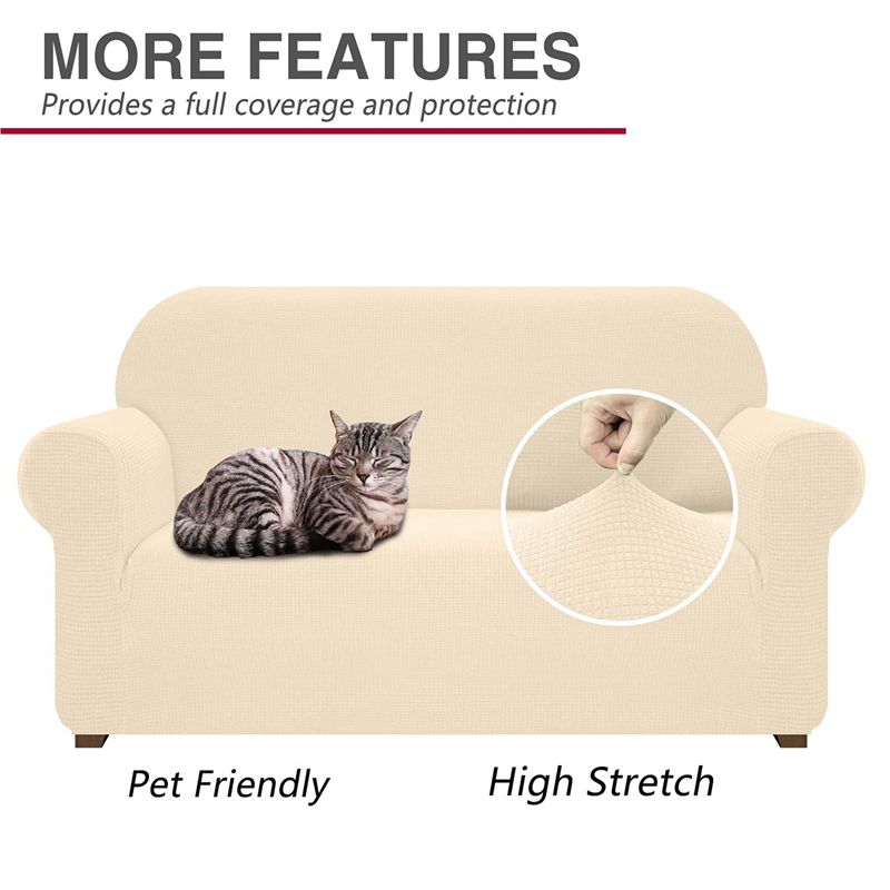 Premium Water Repellent Sofa Cover for 3 Cushion Couch Super Soft Couch Cover High Stretch Breathable Sofa Slipcovers
