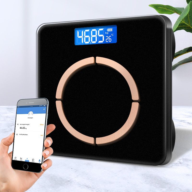 Smart Body Fat Scale Bathroom Scales Electronic Bluetooth Weight Scale Water Balance BMI Composition Analyzer Floor Body Scale