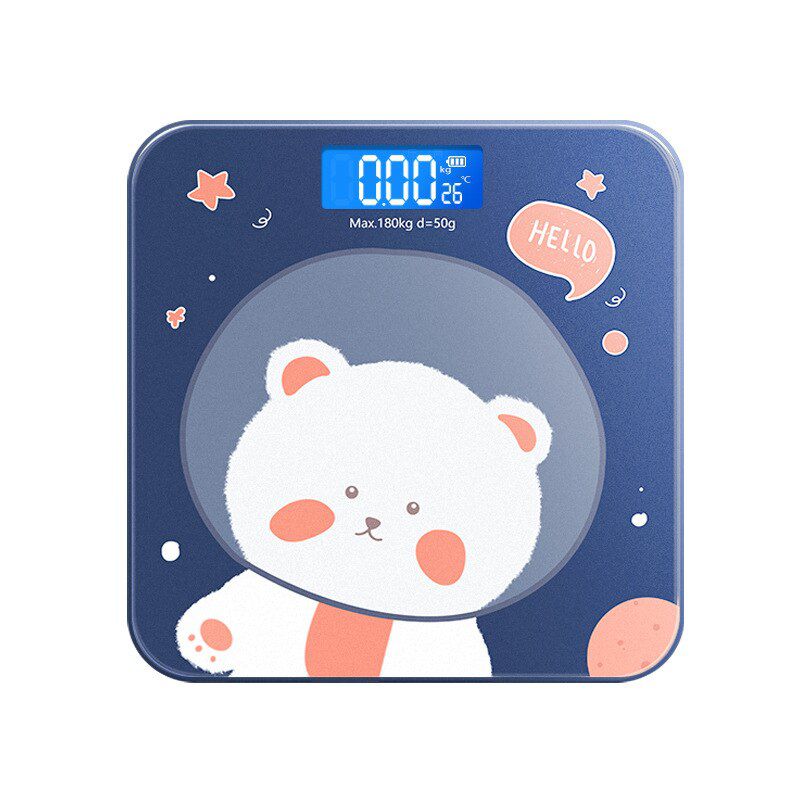 Body Scale Cute Cartoon Pattern Weight Scales Bathroom Floor Scales Body Weighing Bath Scale Digital Lcd Smart Electronic