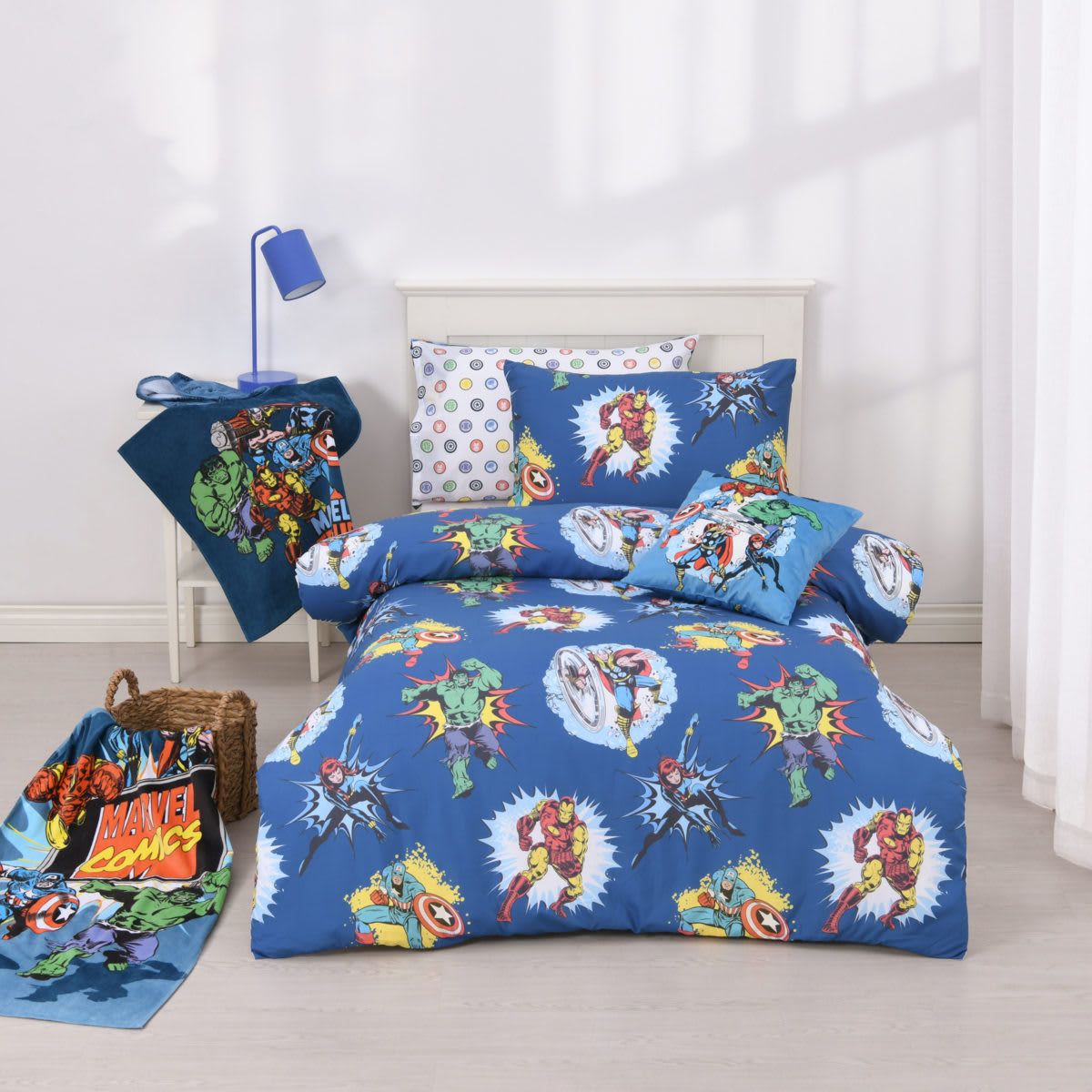 Marvel Quilt Cover Set - Single Bed
