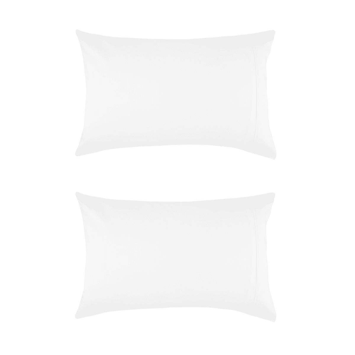 400 Thread Count Cotton Sateen 2 Standard Pillowcases - White