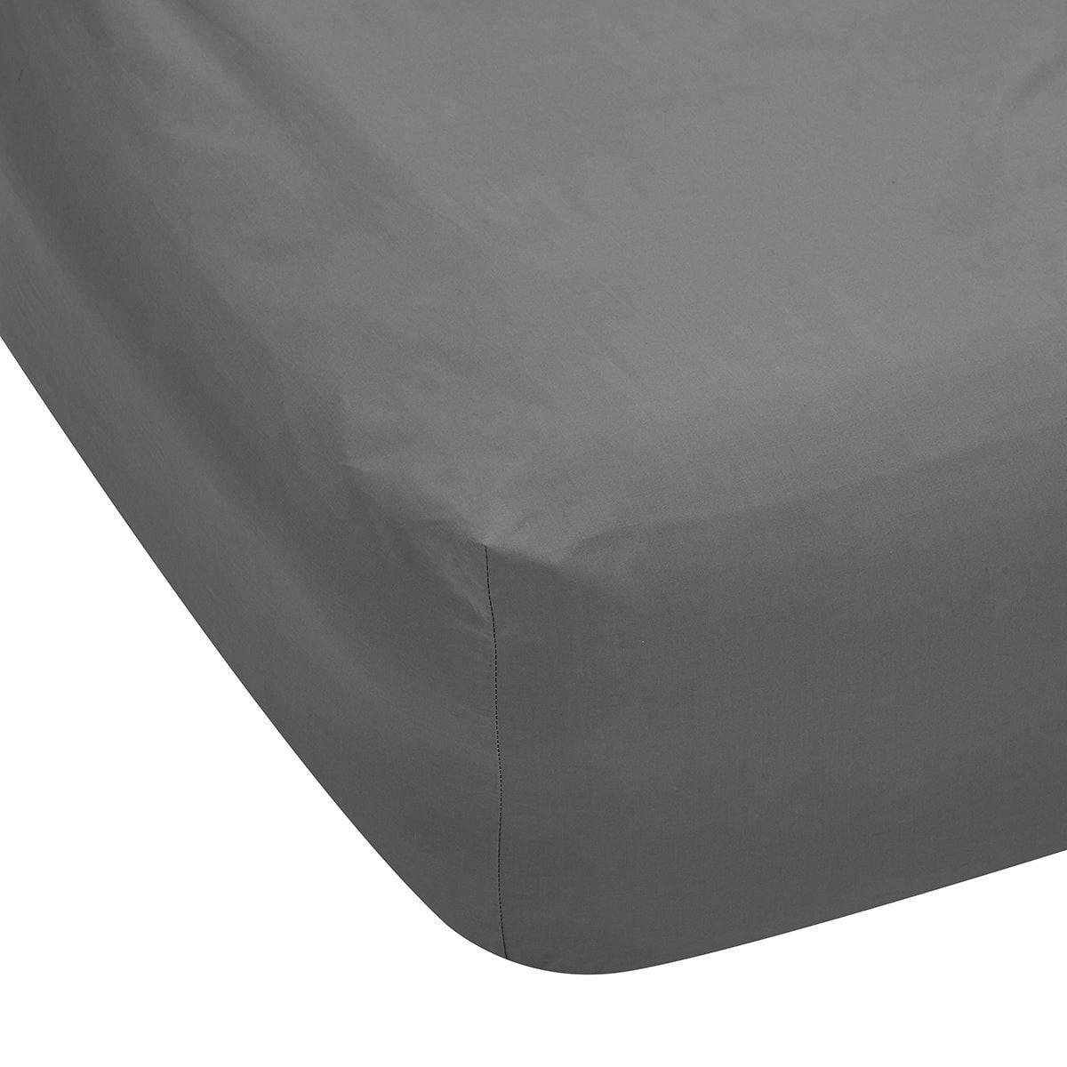 225 Thread Count Fitted Sheet - King Bed, Grey
