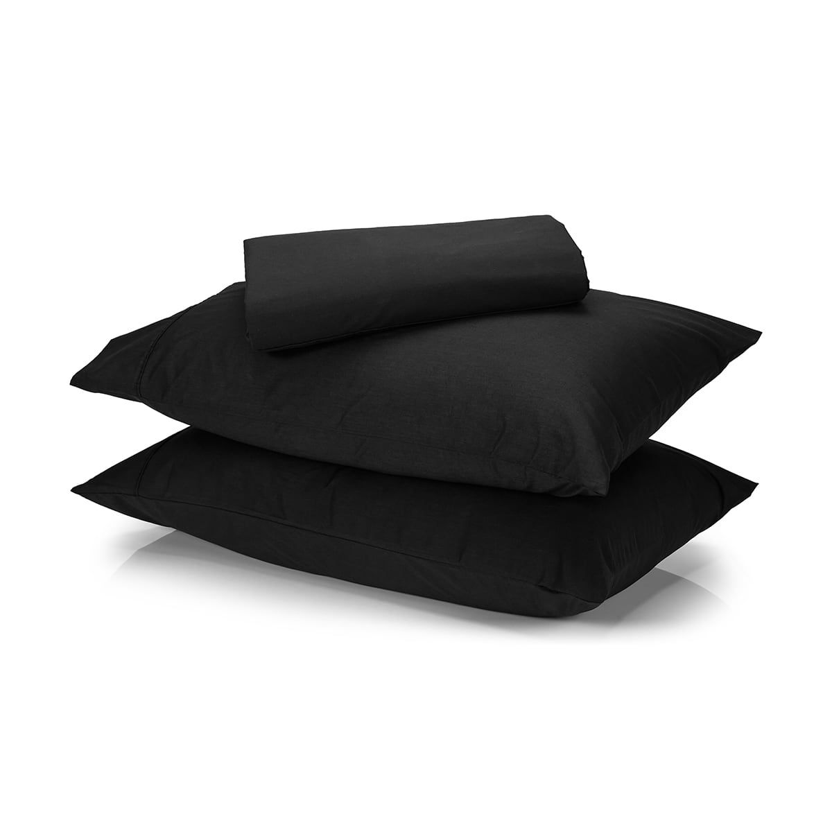 225 Thread Count Sheet Set - Double Bed, Black