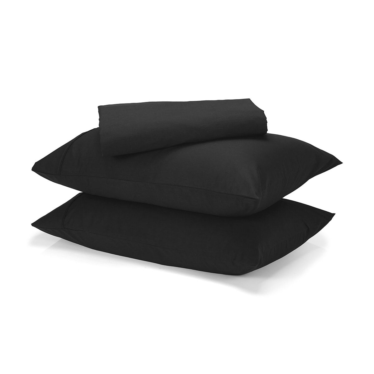 225 Thread Count Sheet Set - King Bed, Black