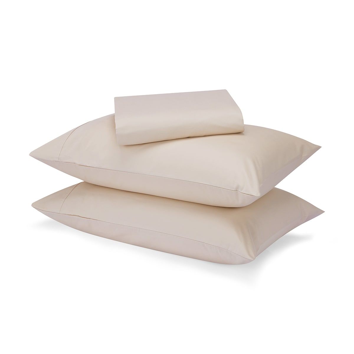 500 Thread Count Australian Grown Cotton Sheet Set - Double Bed, Stone