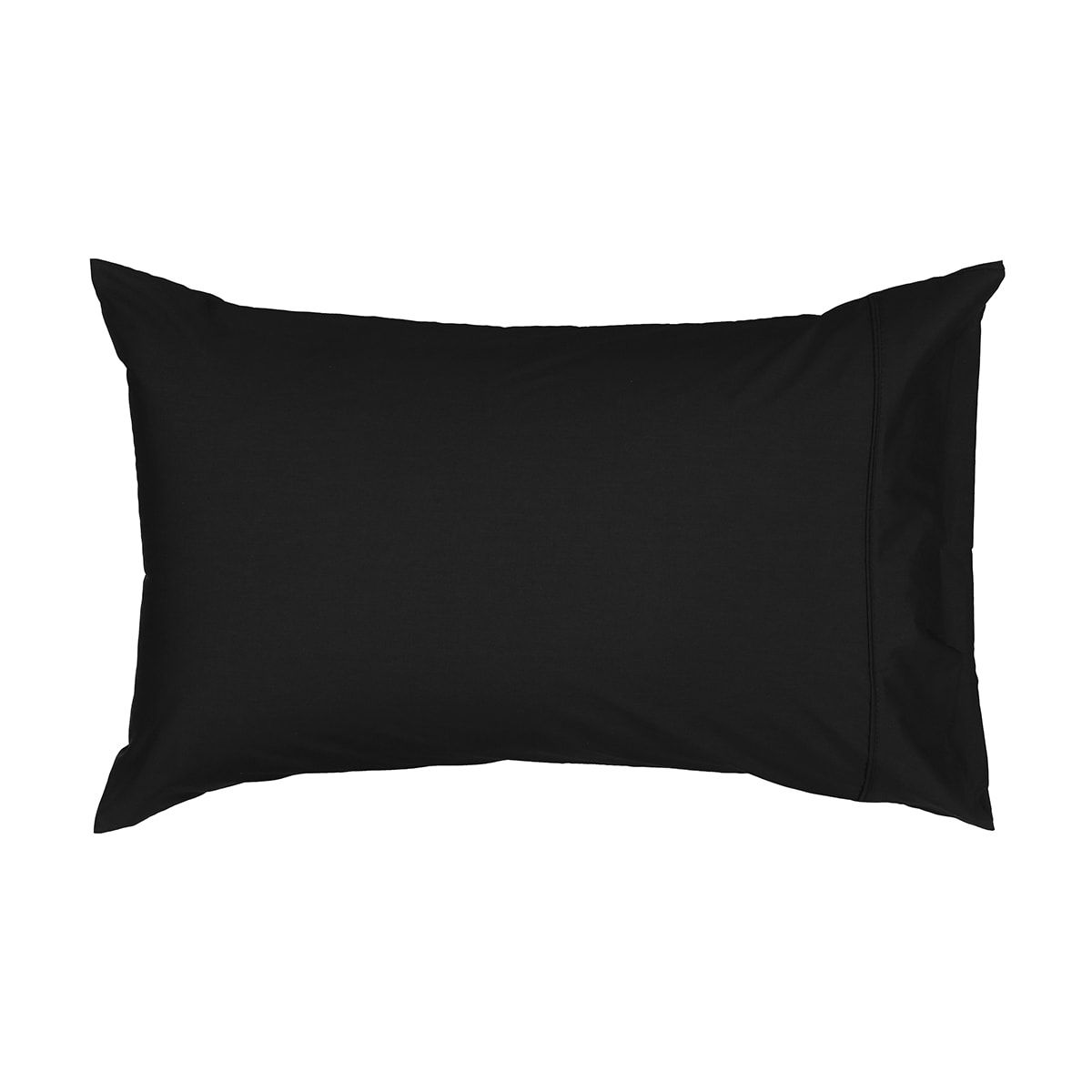 225 Thread Count Standard Pillowcase - Black