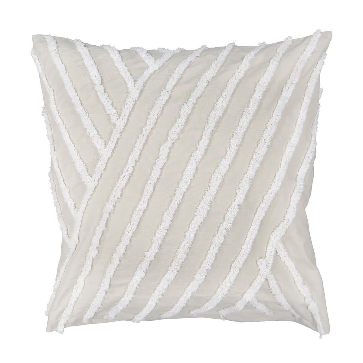 2 Pack Phoenix European Cotton Pillowcases - Beige