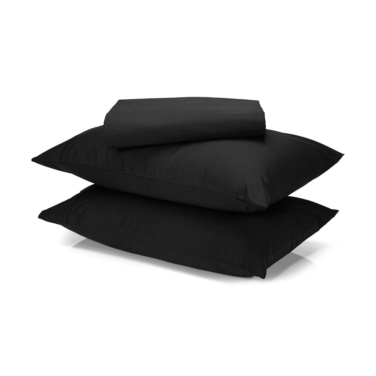 225 Thread Count Sheet Set - Queen Bed, Black