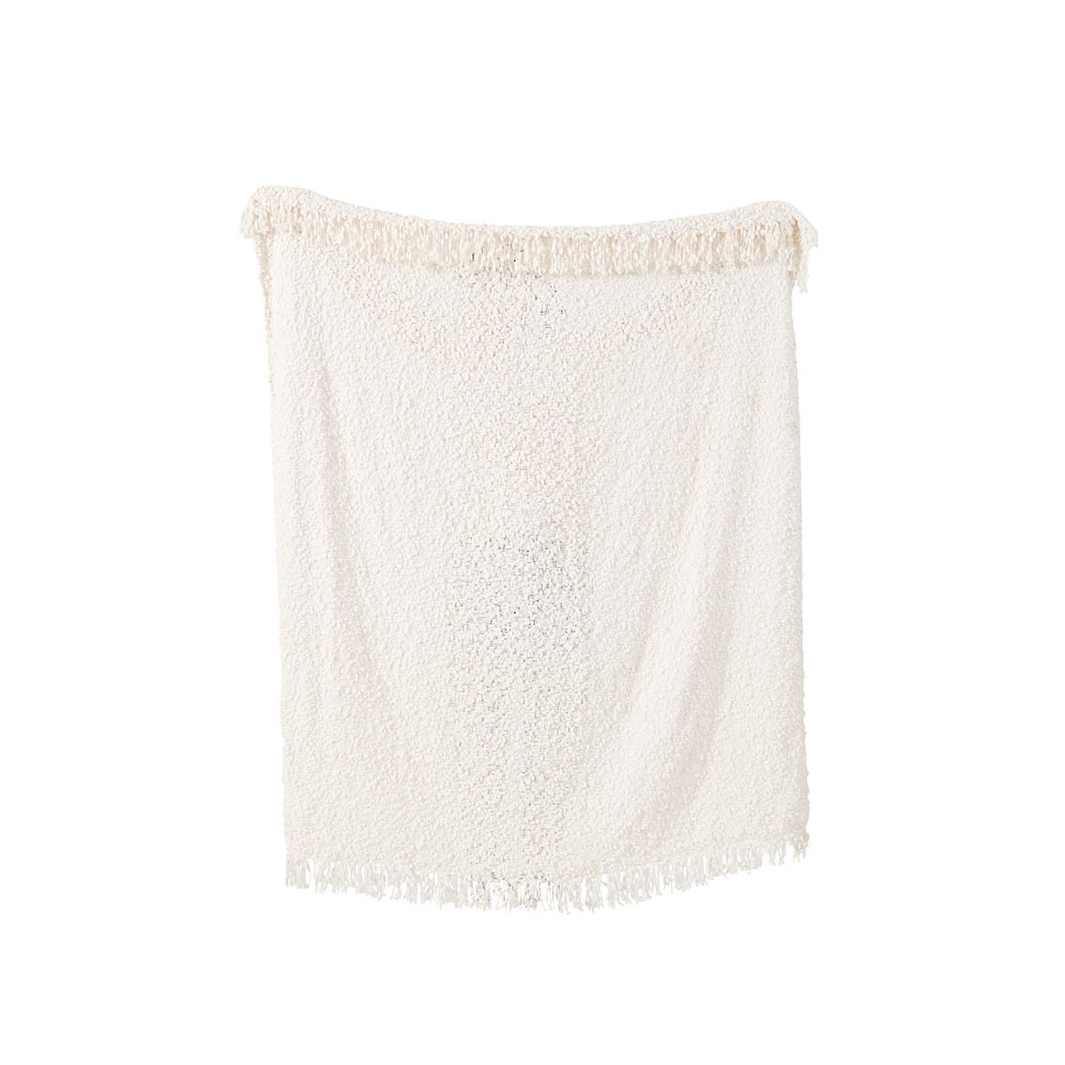 Boucle Throw - White