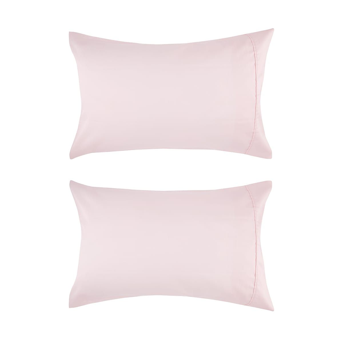 400 Thread Count Cotton Sateen 2 Standard Pillowcases - Pink