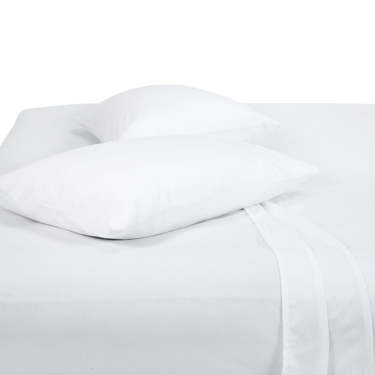 180 Thread Count Sheet Set - Double Bed, White