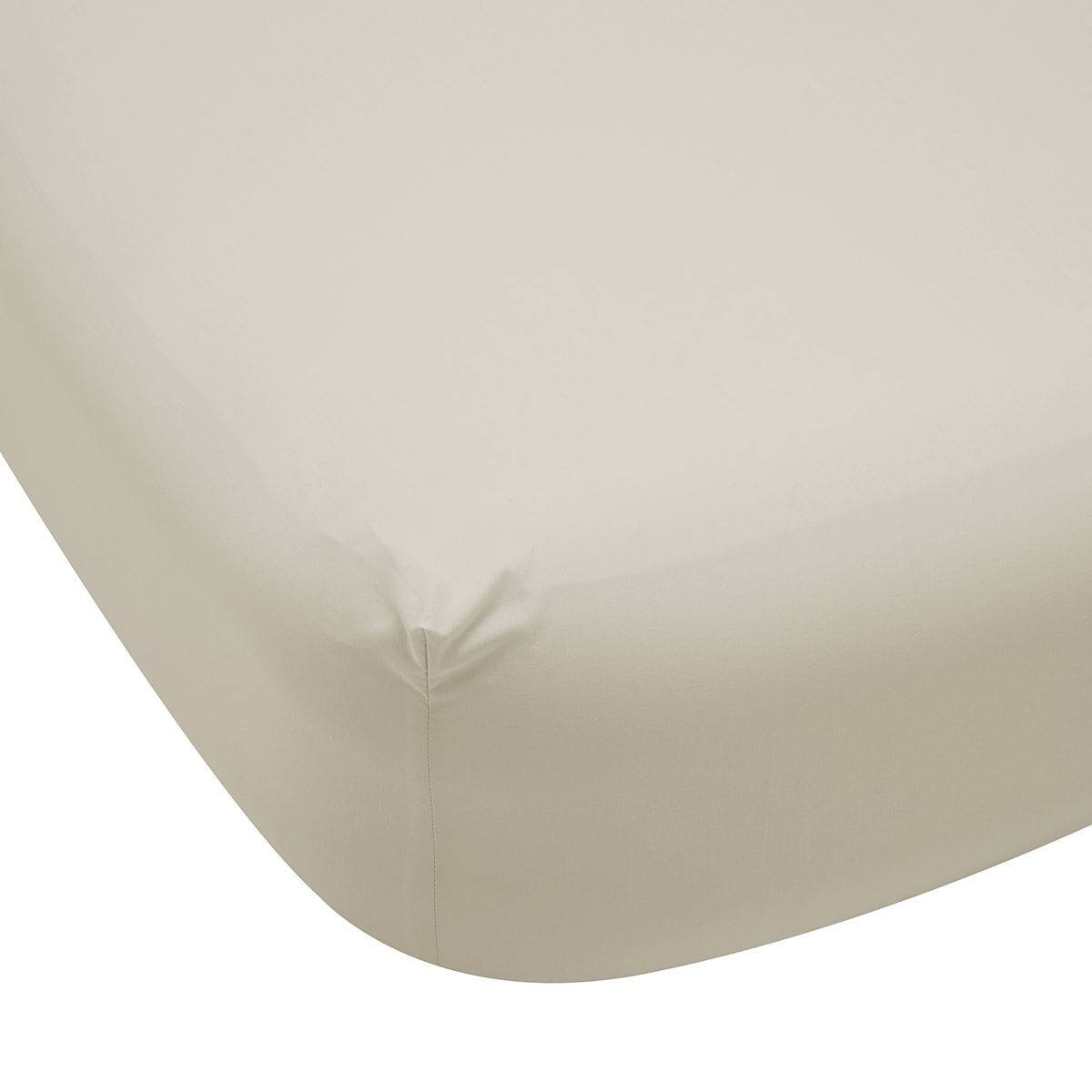 225 Thread Count Fitted Sheet - King Bed, Oatmeal