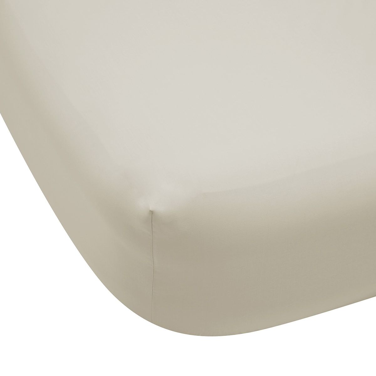 225 Thread Count Fitted Sheet - Double Bed, Oatmeal