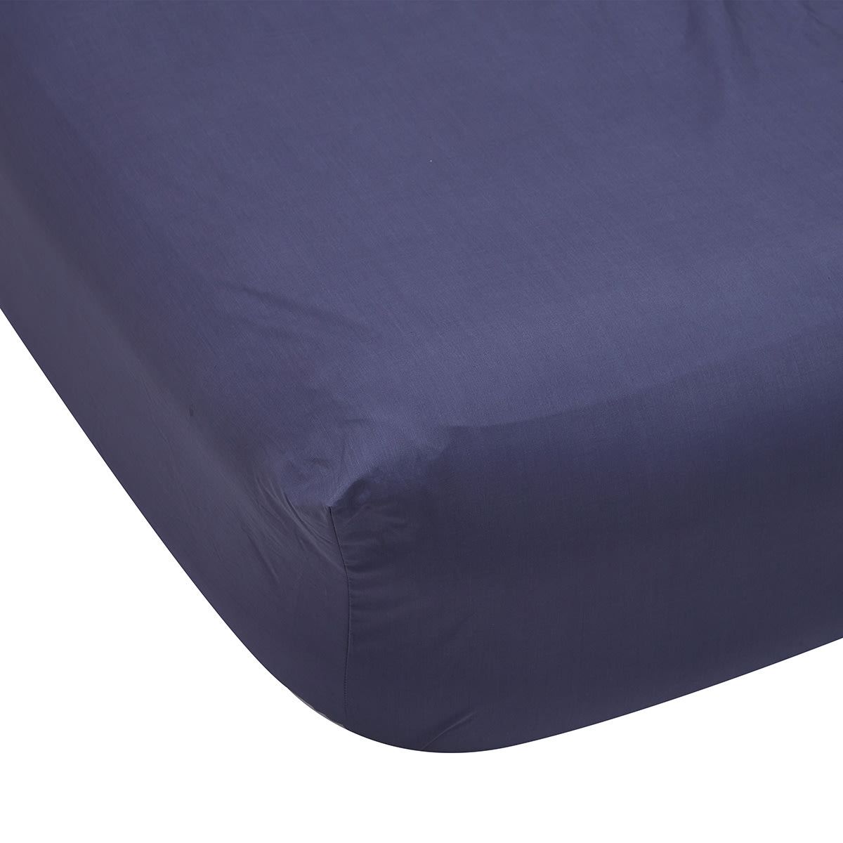 225 Thread Count Fitted Sheet - Single Bed, Denim