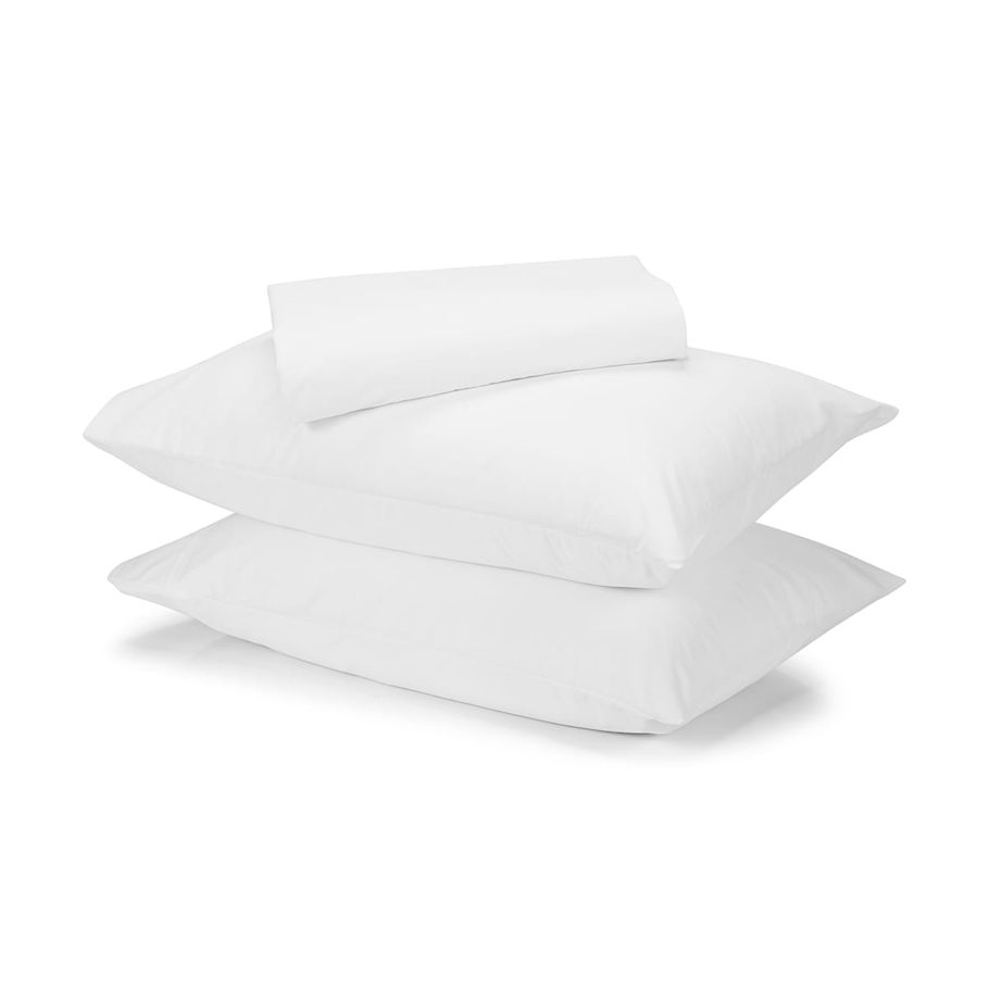 225 Thread Count Sheet Set - Double Bed, White