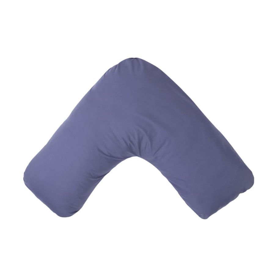 180 Thread Count U-Shape Pillowcase - Mid Blue