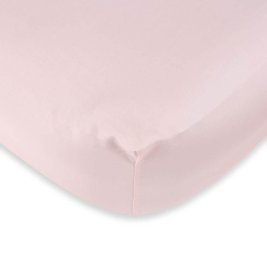 400 Thread Count Cotton Sateen Fitted Sheet - Double Bed, Pink