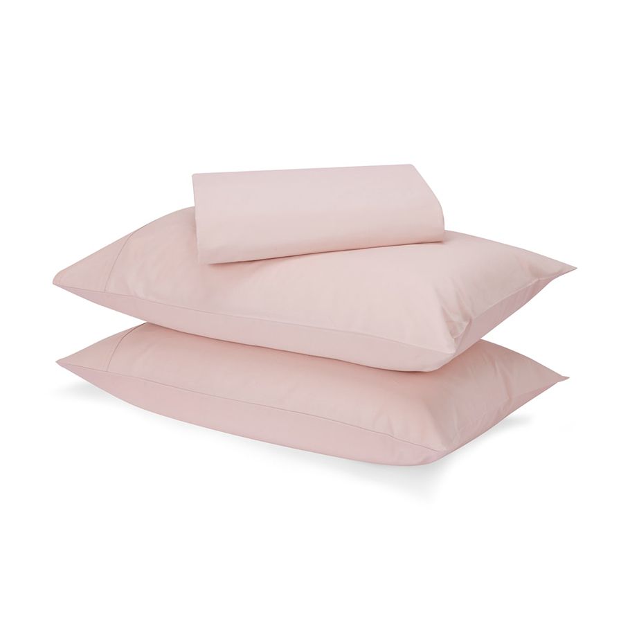 500 Thread Count Australian Grown Cotton Sheet Set - King Bed, Pink