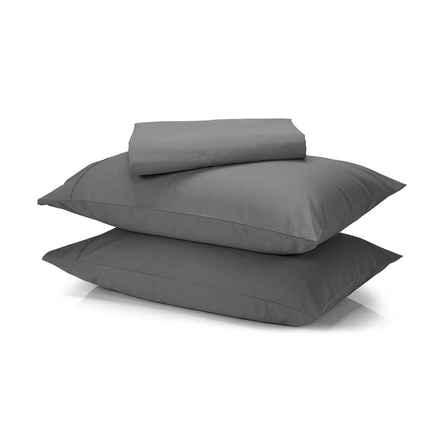 225 Thread Count Sheet Set - Double Bed, Grey
