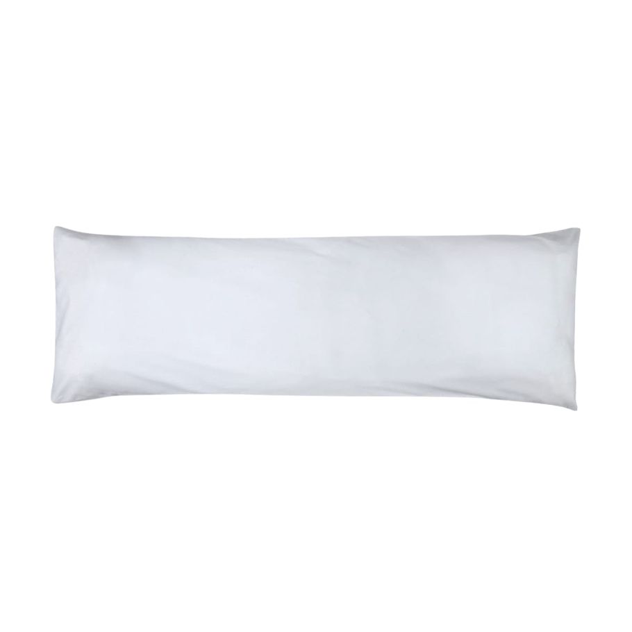 180 Thread Count Body Pillowcase - White