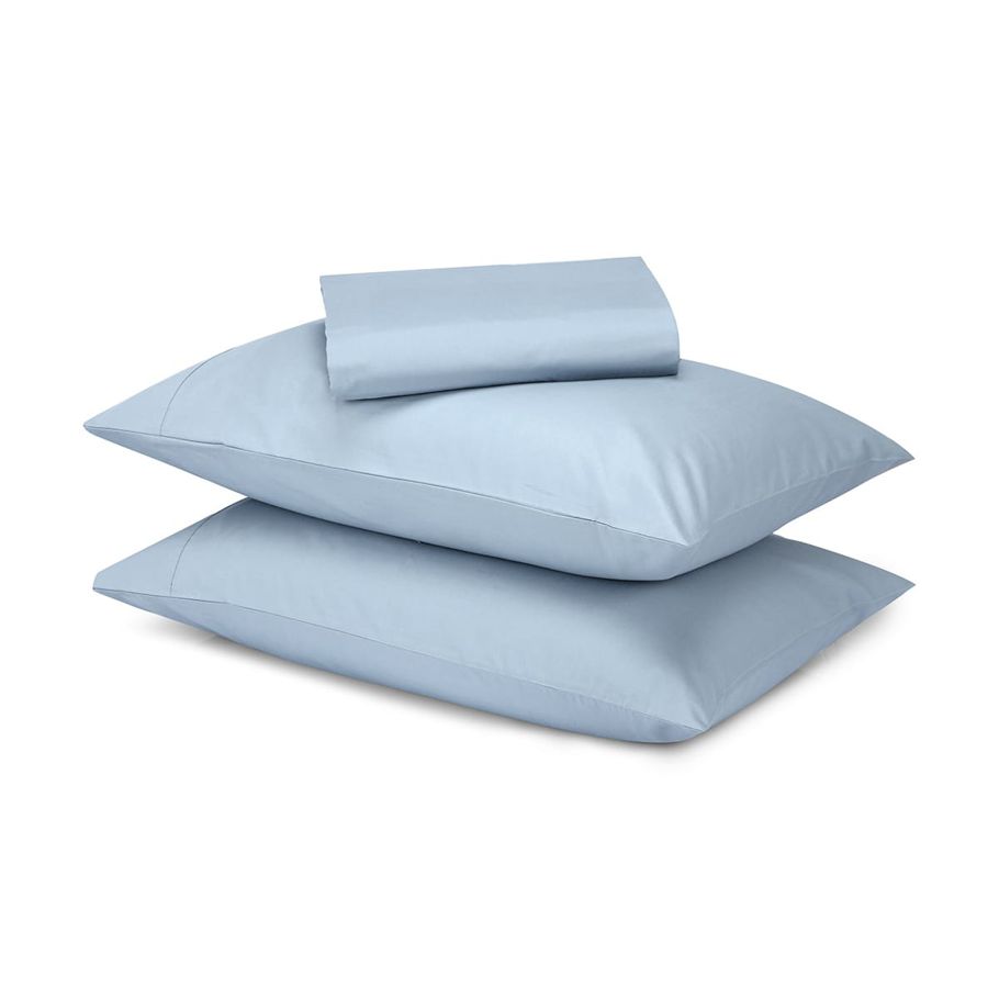500 Thread Count Australian Grown Cotton Sheet Set - Queen Bed, Blue