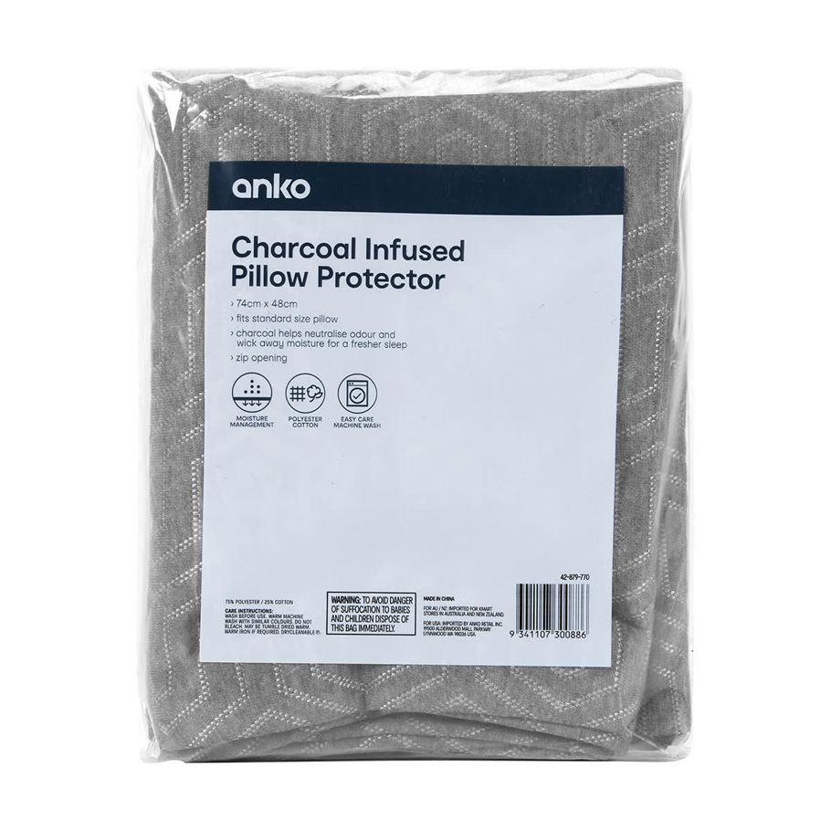 Charcoal Infused Pillow Protector