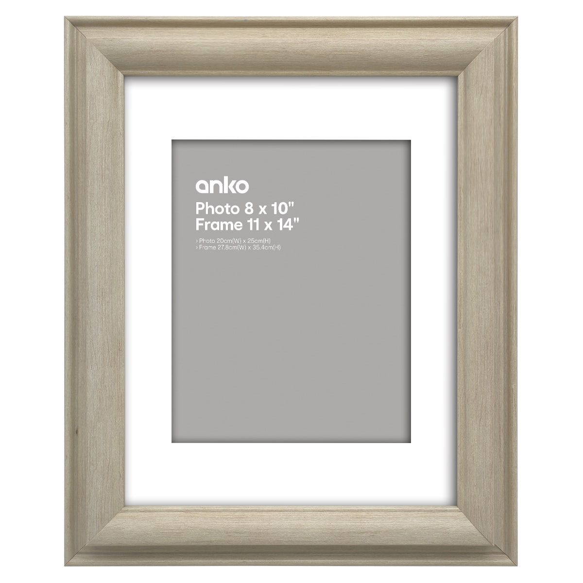 Marseille Photo Frame - 8in. x 10in. (20cm x 25cm), Sandstone
