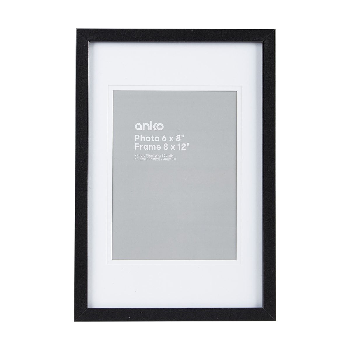 6in. x 8in. Photo Frame - Black