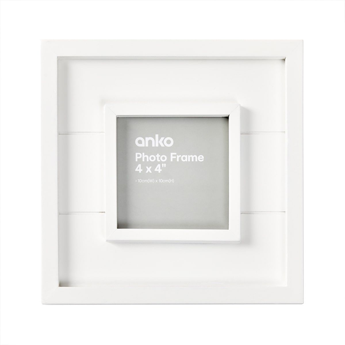 Photo Frame 4in. x 4in. - White Coastal