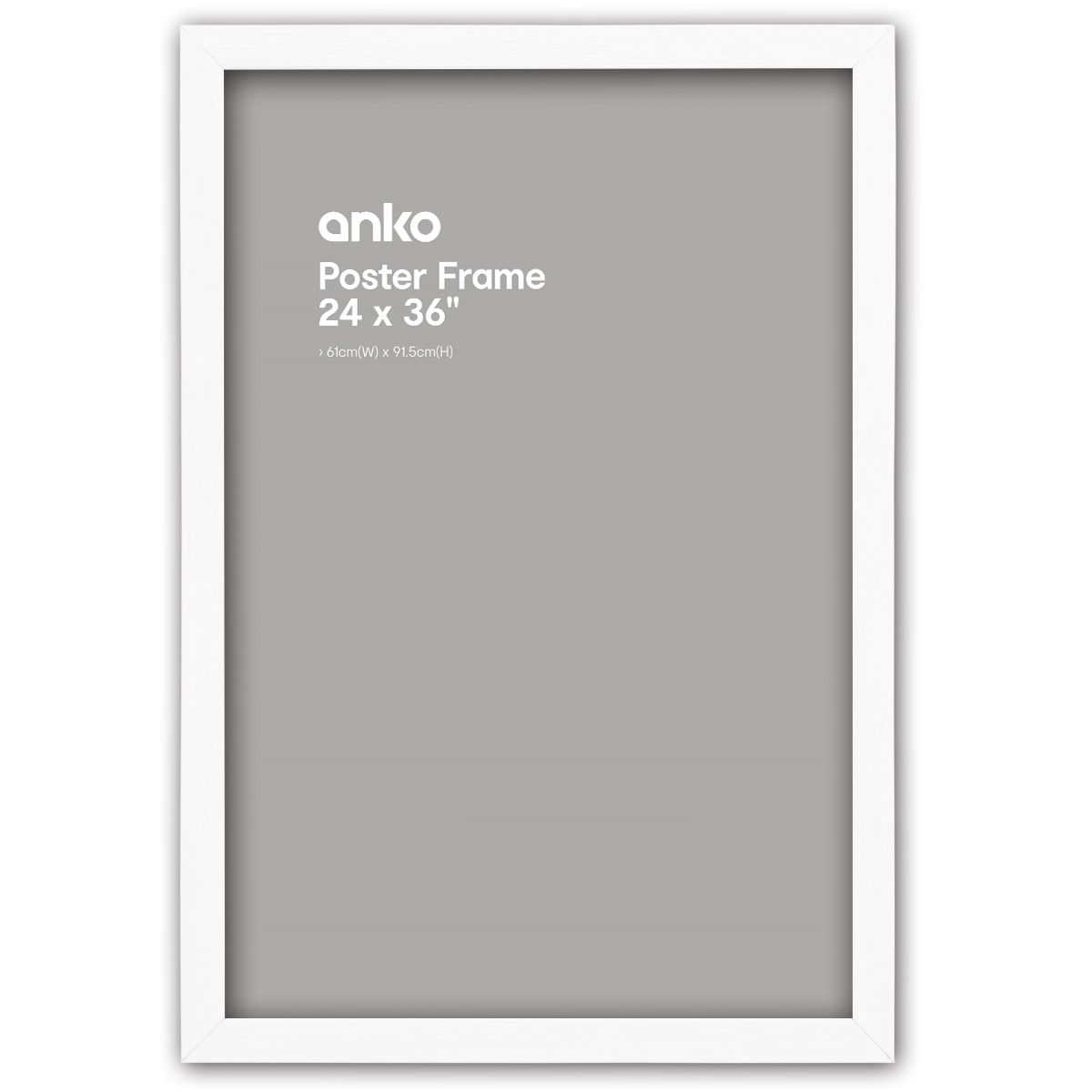 Large Poster Frame - 61cm x 91.5cm, White