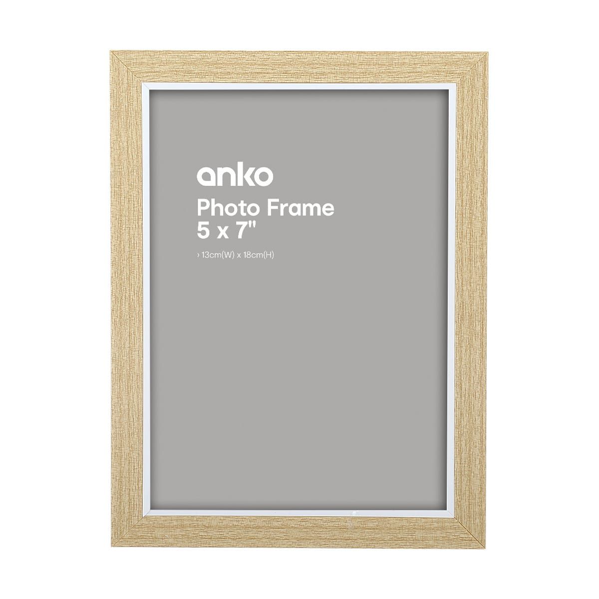 Photo Frame 5in. x 7in. Two Tone Oak & White