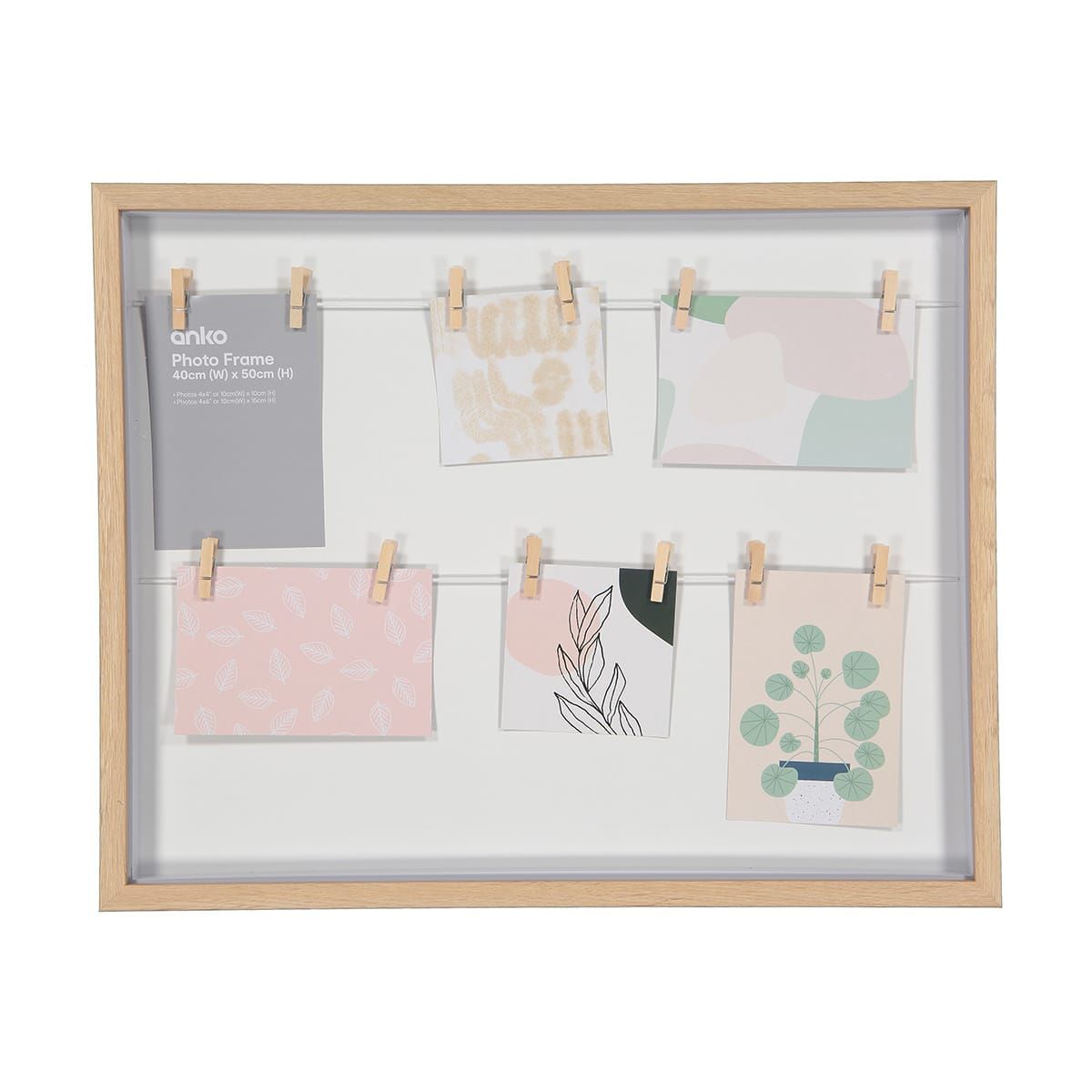 Frame Collage Pegged 40cm x 50cm Oak Look