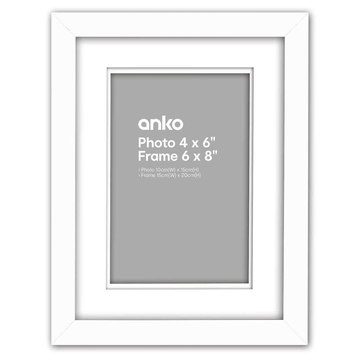 Nice Photo Frame - 4in. x 6in. (10cm x 15cm), White