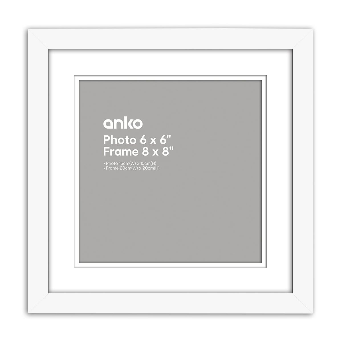 Nice Photo Frame - 6in. x 6in. (15cm x 15cm), White