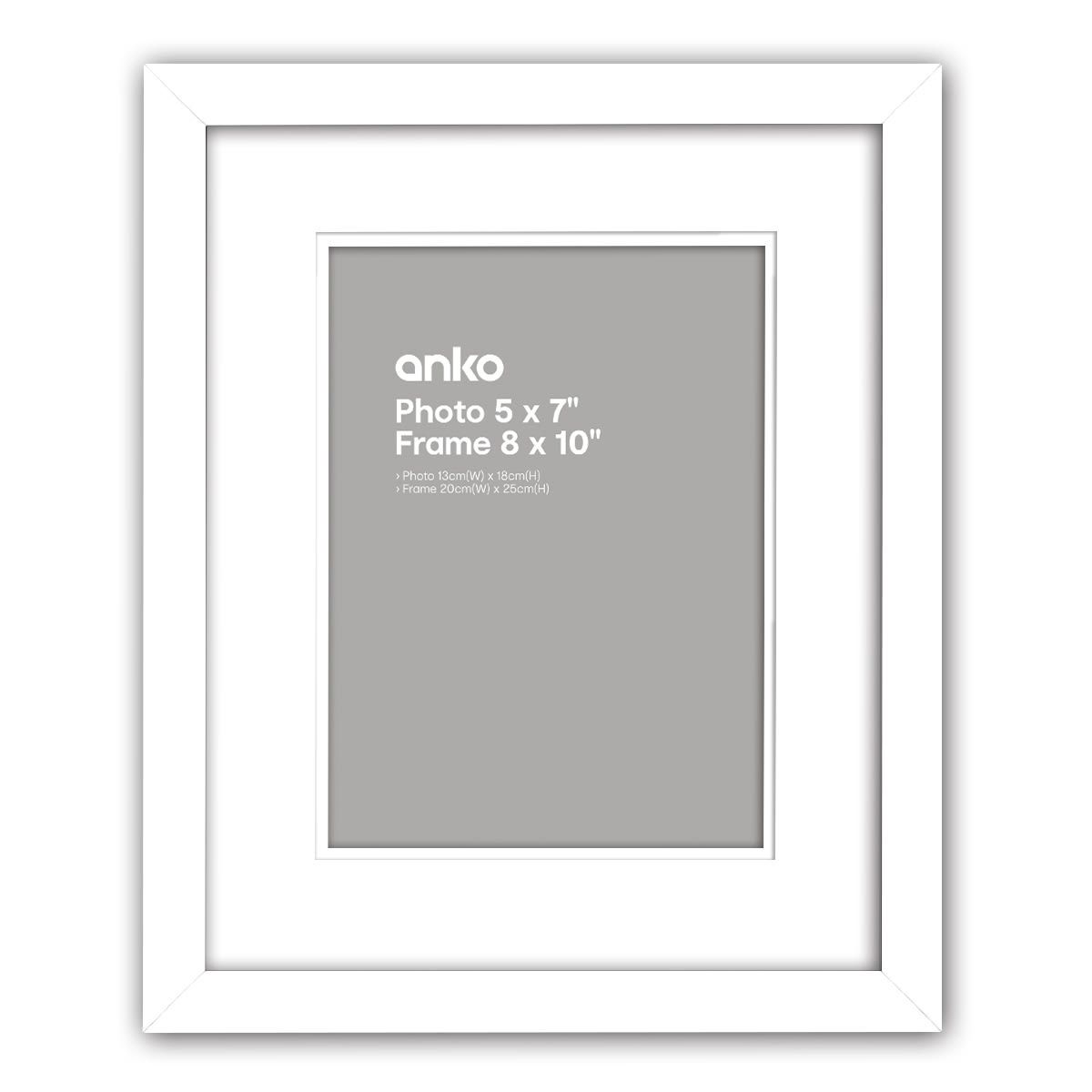 Nice Photo Frame - 5in. x 7in. (13cm x 18cm), White