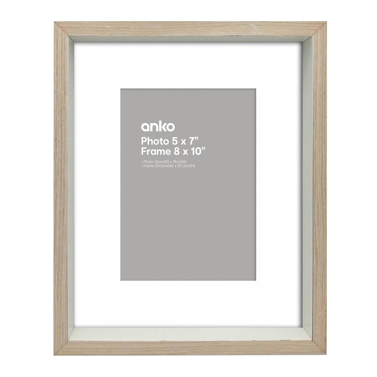 Manhattan Photo Frame - 5in. x 7in. (13cm x 18cm), Oak