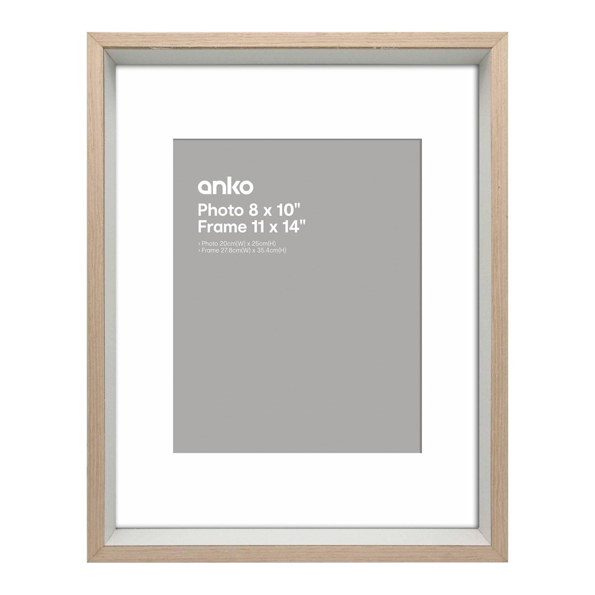 Manhattan Photo Frame - 8in. x 10in. (20cm x 25cm), Oak